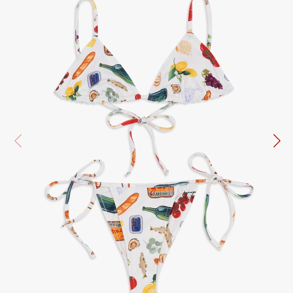 NWT Lisa Says Gah Pamela Two Piece in Italian Summer Ivory